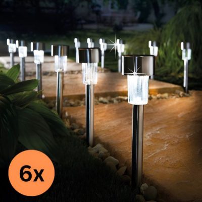 Ηλιακά φώτα πασσάλου (6 τεμάχια) | SOLSTRE