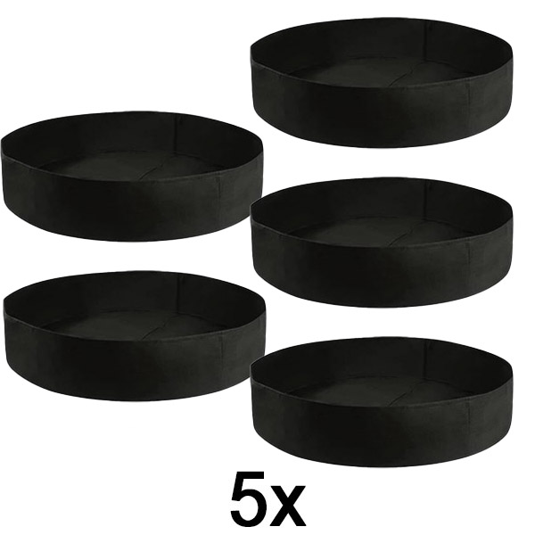 5x Υφασμάτινο υπερυψωμένο παρτέρι κήπου – 90 x 30 εκ., διαπνέον τσόχινο υλικό | PLANTIE