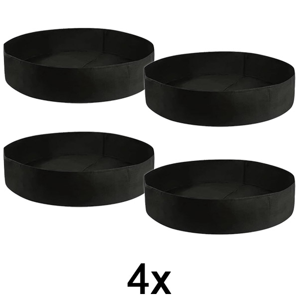 4x Υφασμάτινο υπερυψωμένο παρτέρι κήπου – 90 x 30 εκ., διαπνέον τσόχινο υλικό | PLANTIE